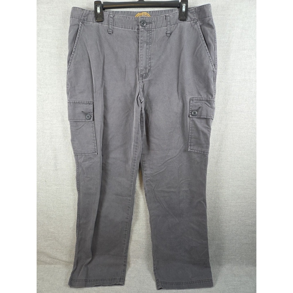Abercrombie & Fitch Vintage Cargo Pants Womens 14 Gray Grunge Retro Y2K Utility